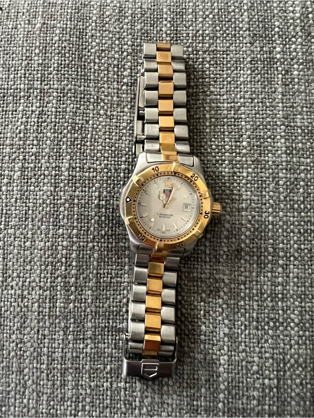 Tag Heuer Two-Tone Gold and Silver Bracelet Watch